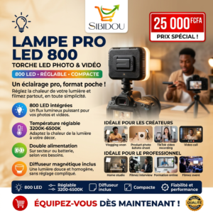 LAMPE PRO LED 800