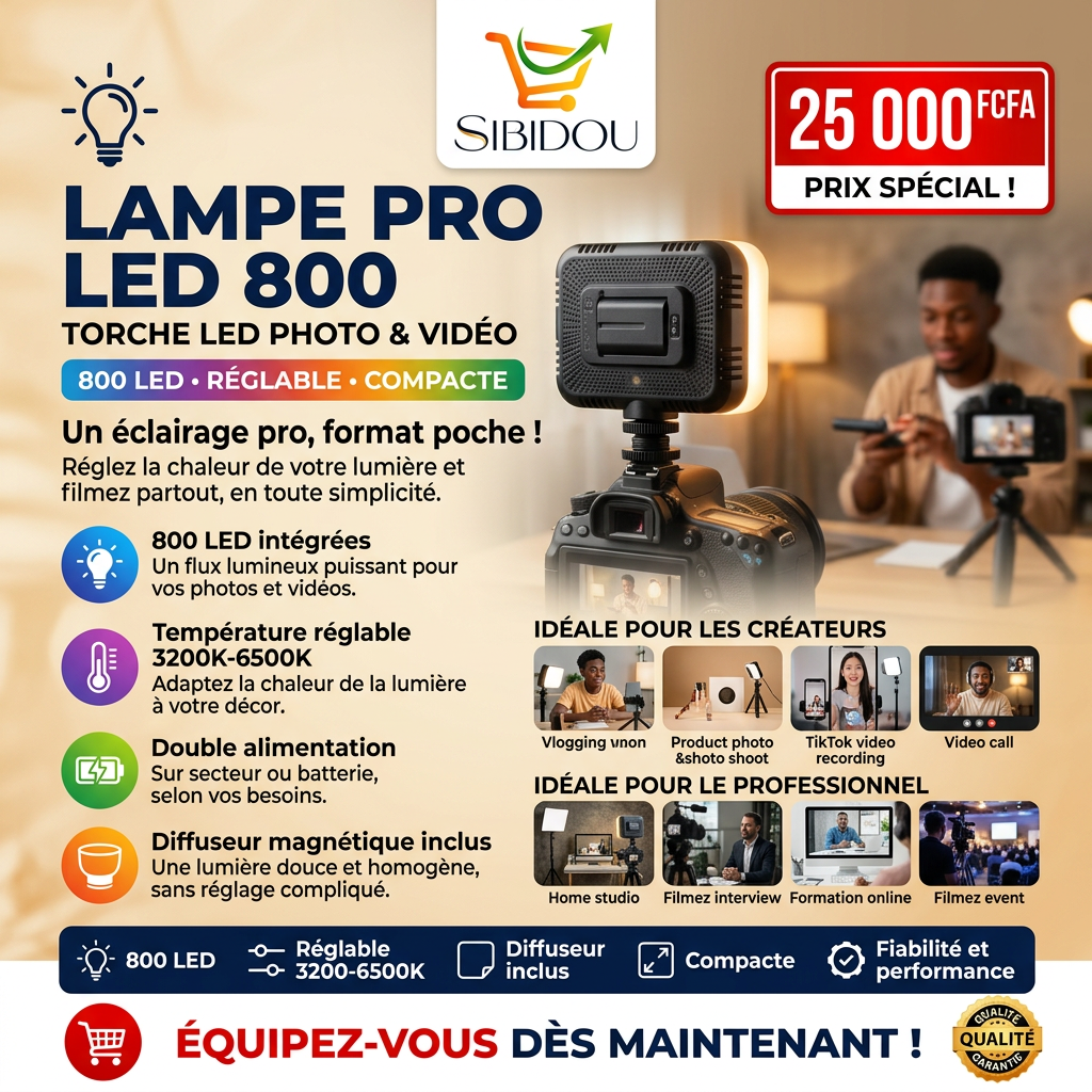 LAMPE PRO LED 800