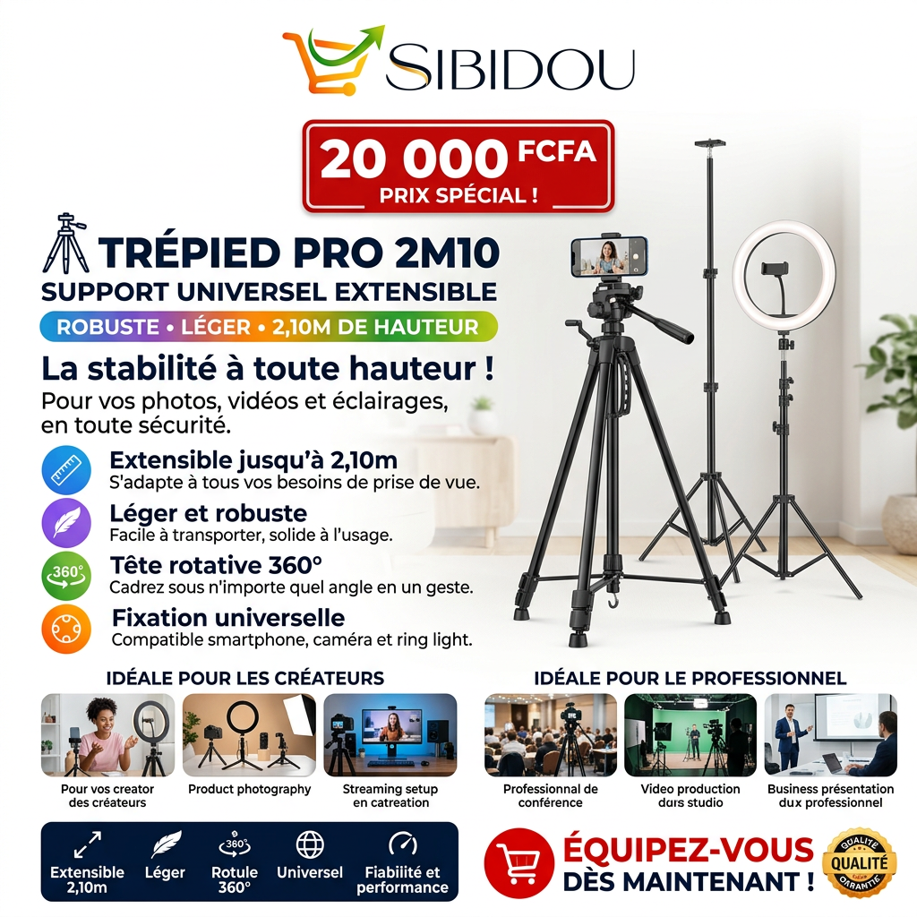 TRÉPIED PRO 2M10